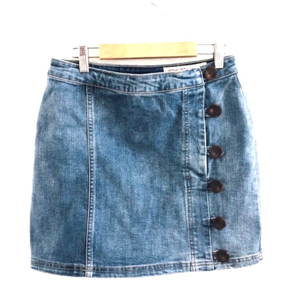 NWT Side Button Denim Skirt - Picture 6 of 6